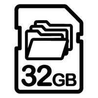 Hasta 32 GB para guardar horas de grabación