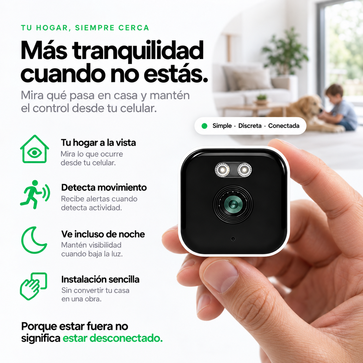 WindowCam™ Tu hogar siempre a la vista